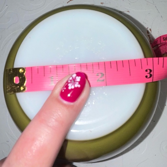 PYREX 401 (1.5 pint) green white Spring Blossom Crazy Daisy #2 (2 available) - Picture 6 of 10